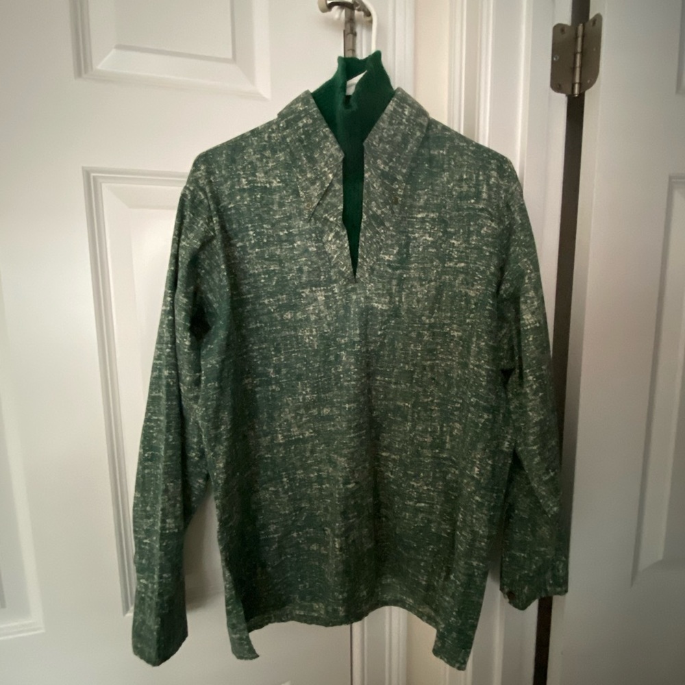70s deadstock shirt with turtleneck attached